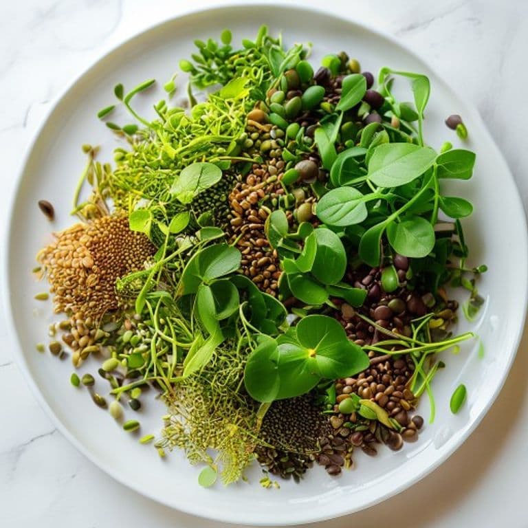 Brotes germinados y semillas · alimentación simbiótica